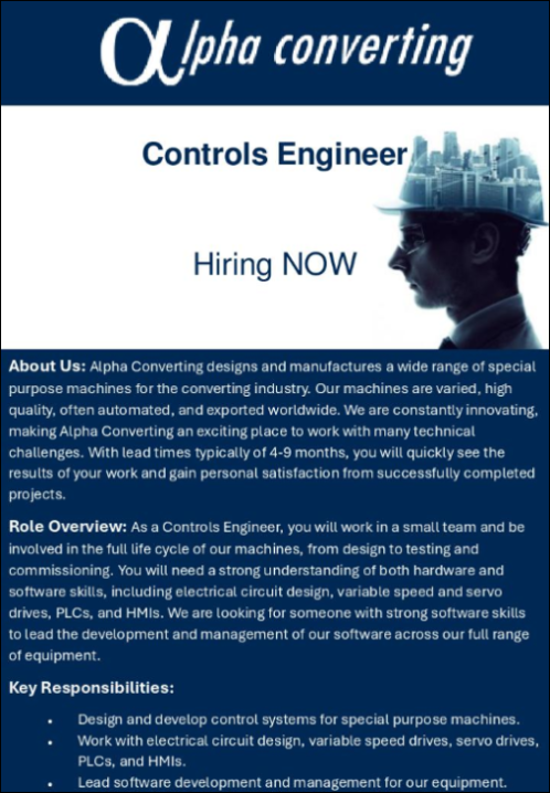 Controls Engineer